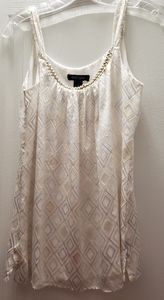 White Black diamond pattern sleeveless blouse